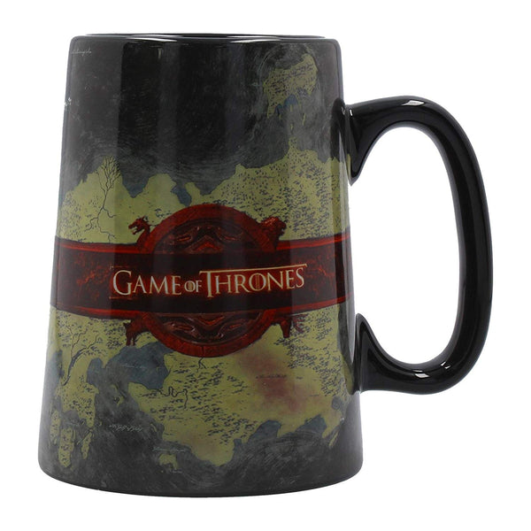 Official licensed Game of Thrones World Map Ceramic Tankard Coffee Drinking Mug