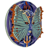 Psyche - Spirit Goddess of Growth & Transformation Round Wall Plaque Designed by Oberon Zell 5.75 Inches Diameter