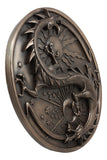 Yin Yang Dragon "Double Dragon Alchemy" Wall Plaque by Maxine Miller