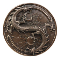 Yin Yang Dragon "Double Dragon Alchemy" Wall Plaque by Maxine Miller