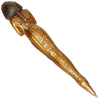 YTC Summit Ancient Egyptian King TUT Gold Colored Pen (Set of 6 Similar Designs), Multi