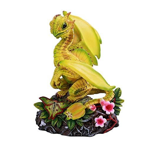 Pacific Giftware PT Starfruit Flower Small Dragon Home Decorative Resin Figurine