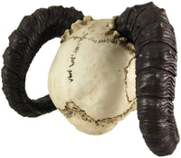 PTC 10.5 Inch Evil Ram Horned Skull with Tongue Out Figurine Statue