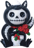 Furrybones Calico Mao Mao Signature Skeleton in Kitty Cat Costume Wrapped in Yarn