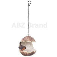 ABZ Brand Garden Farm Colorful Fruits Hanging Wild Bird Feeder (Coconut)