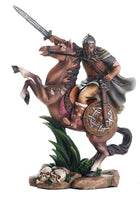 Pacific Giftware Ancient Nordic Viking Warrior on Horse Ready for Battle Collectible Figurine 10 Inch Tall