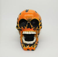 Fiery Flaming Skull with Open Jaw Collectible Ashtray
