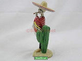 Dod Bandito Mexican Bandit with Cigar Skeleton Outlaw Sculpture