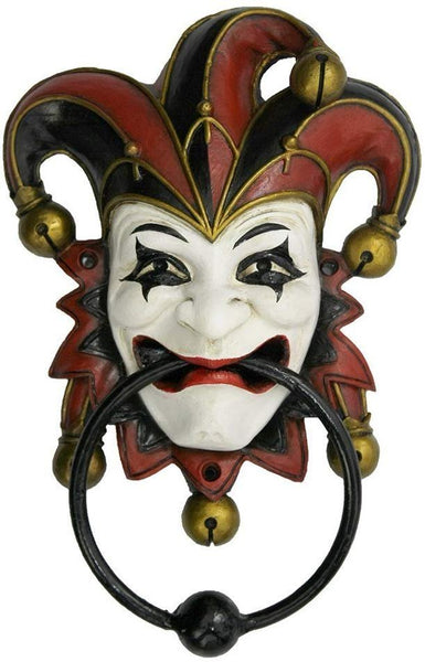 Pacific Giftware Jester Door Knocker Halloween Decor Wall Sculpture Figurine 8 Inch Tall