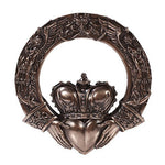 Celtic Claddagh Ring Wall Plaque Home Decor Figurine Statue