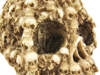 YTC Summit International Human Skull Decorated with Skeletons and Skulls Halloween Figurine