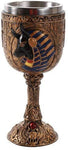 Pacific Giftware Egyptian Anubis God of Underworld Golden Wine Goblet Stainless Steel Liner 6oz