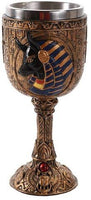 Pacific Giftware Egyptian Anubis God of Underworld Golden Wine Goblet Stainless Steel Liner 6oz