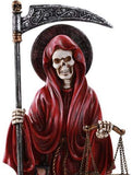 Pacific Giftware Santa Muerte Saint of Holy Death Standing Religious Statue 10 Inch (Red) Love Passion Relationship