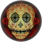 Day Of The Dead Red Paperweight 7.5x7.5x3.5cm