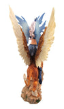 13.25 Inch Purple Fairy with Griffin Mythological Statue Figurine
