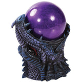 Dragon Purple Sandstorm Battery Operated Ball Figurine Made of Polyresin