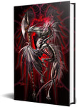Dragon Fantasy LichBlade Skeleton Dragon Embossed Journal Diary Notebook with Strip 6" X 8"