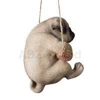 ABZ Brand Loving Cute Animal Pet Puppy Kitten Hanging Collectible Figurine Statue (Pug)