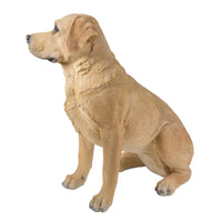 Life Size Sitting Yellow Labrador Retriever Statue Collectible Dog