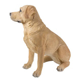 Life Size Sitting Yellow Labrador Retriever Statue Collectible Dog
