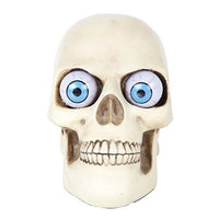 Pacific Giftware Novelty Skull with Rolling Movable Eye Ball Gothic Collectible Halloween Decor (Medium)