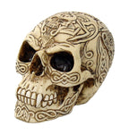 PTC 5 Inch Celtic Patterned Skeleton Skull Resin Statue Figurine