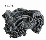5.5 Inch Pan Character Cold Cast Resin Figurine Ashtray, Gunmetal