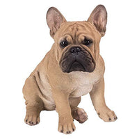 Pacific Giftware Realistic French Bulldog Statue Glass Eyes Statue Home Decor