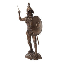 PTC 11 Inch Bronze Colored Spartacus with Shield Figurine Statue