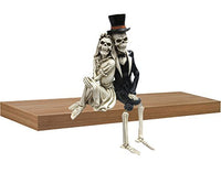 Pacific Giftware Day of The Dead Skeleton Wedding Couple Shelf Sitter Figurine 8 inch