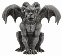 Ram Horned Gargoyle Statue Cold Cast Resin Figurine