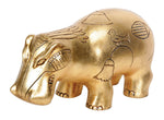 YTC Gold Leaf Hippo - Collectible Figurine Statue Sculpture Figure Egypt