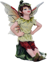 Pacific Giftware Fairy Garden Flower Boy Fairy Decorative Mini Garden of Enchantment Figurine 3 Inch