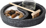 Pacific Giftware Zen Garden Ying Yang Enlightenment Set Meditation Use Home Office Decor Starter Kit