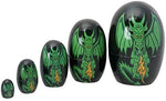 PT Fire Winged Dragon Nesting Dolls Collectible Resin Figurine
