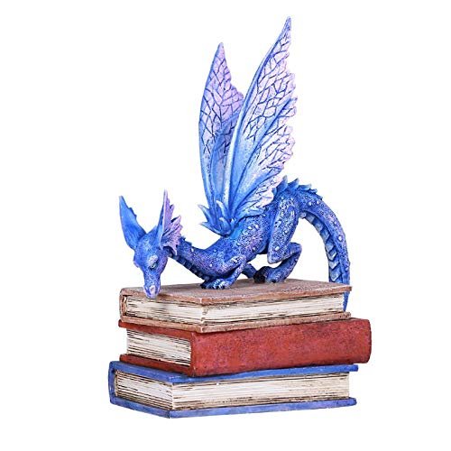 Pacific Giftware Amy Brown Purple Triple Book Dragon Statue Home Decor