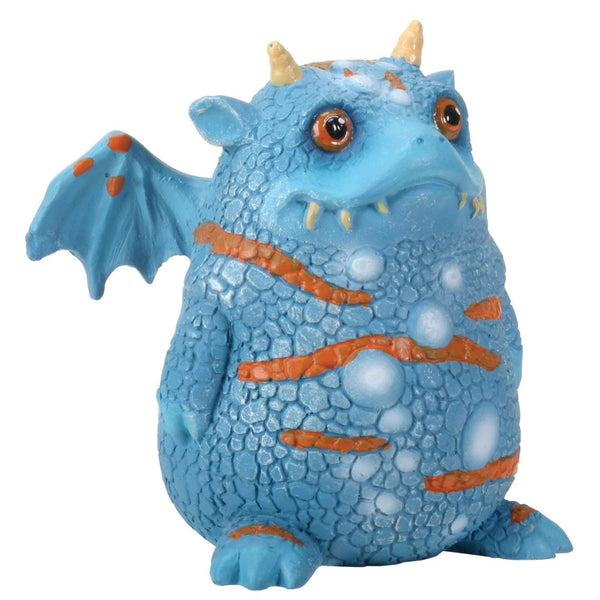 YTC 2.75" Blue and Orange Proggle The Fat Little Clueless Dragon Figurine