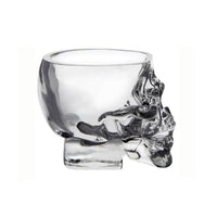 Skull Head Crystal Glass Vodka Shot Glass Whiskey Drinking Ware Home Bar Cup, 80ML, 5.82OZ