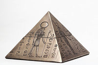 Egyptian Gods Pyramid Trinket Box Egypt Jewelry Container Figurine Statue 8076