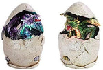Pacific Giftware PT Small Colored Dragon Egg Home Decorative Resin Figurine Set of 2