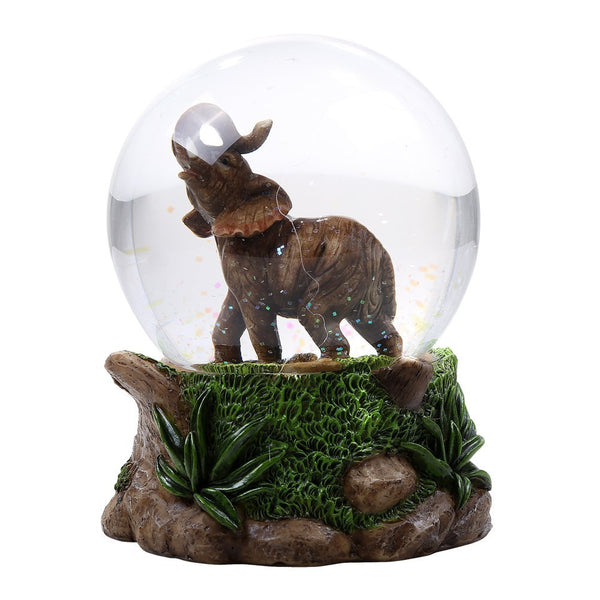 Wildlife Elephant Zoo Animal Water Globe Collectible Water Ball Home Decorative Gift Item