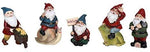 ABZ Brand Miniature Set of 5 Garden Gnomes Mini Garden Decor Starter Set