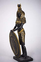 PTC 11 Inch Isis with Shield Egyptian Mythological Goddess Statue Figurine