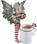 Pacific Giftware Amy Brown Chrismas Cup Fairy Dragon Fantasy Art Figurine...