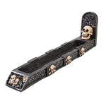 Skeleton Incense Holder Burner Figurine Made of Polyresin