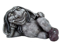 PTC 5.5 Inch Funny Face Gargoyle with Boots Laying Down Statue Figurine