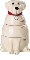 Pacific Giftware Lovable Labrador Retriever Ceramic Nesting Measuring Cup Set of 4 Creative Functional Kitchen Decor