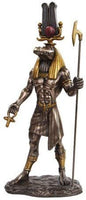 PTC 11 Inch Egyptian Sobek Mythological God Bronze Finish Statue Figurine