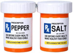 Pacific Giftware RX Pharmacy Presciption Bottles Ceramic Magnetic Salt and Pepper Shaker Set